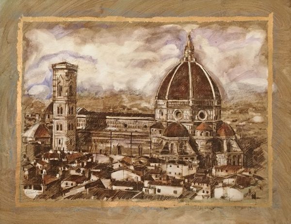 Duomo 1, 18×24 paper