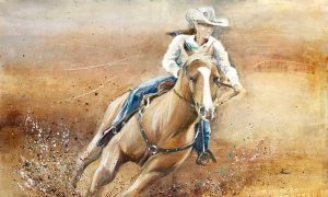 Rodeo Queen 1, 30×50 canvas