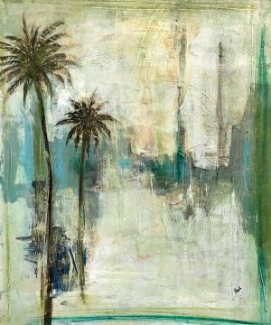 Twin Palms 2, 24×20 canvas