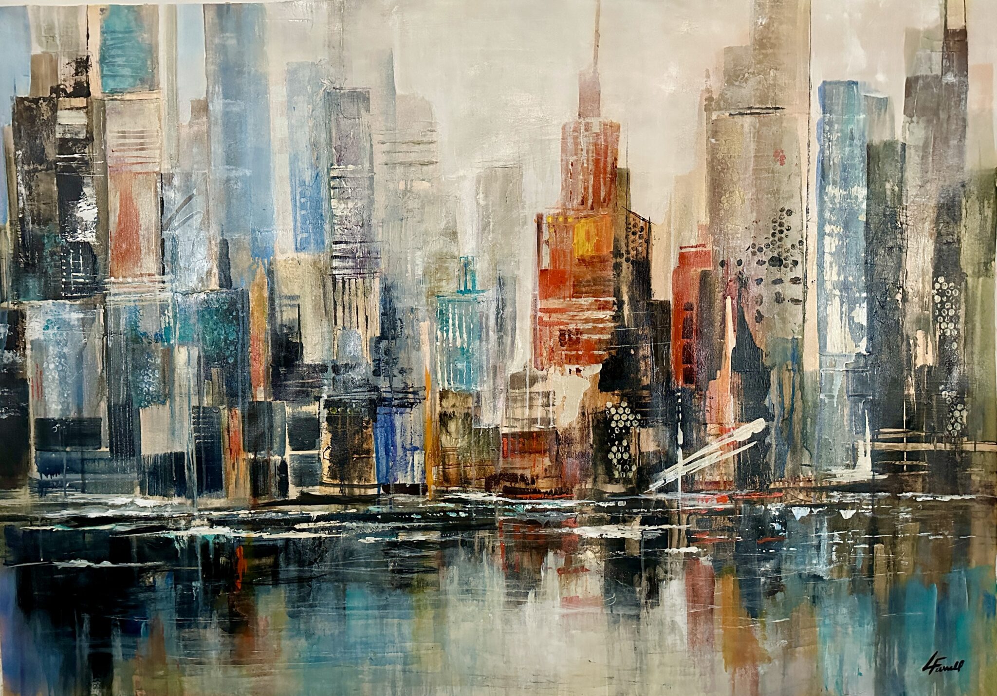 "Vantage Point" 41 x 59 Canvas Think Art Gallery