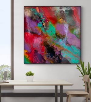 "Blast" 41.5 x 41.5 Canvas