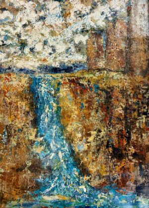 "Canyon Falls" 65 x 48 Canvas