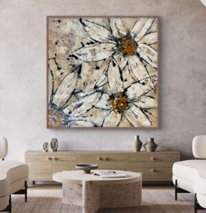"Sun Daisies" 41 x 41 Canvas