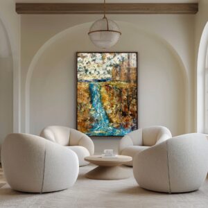 "Canyon Falls" 65 x 48 Canvas