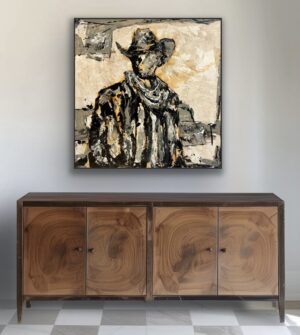 "Rider Blocks" 45 x 45 Canvas