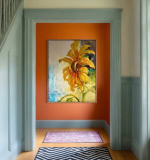 "Old Sunflower can still Shine" 50 x 40 Canvas