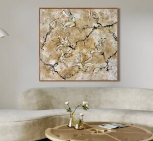 "Flower Gathering" 42 x 46 Canvas