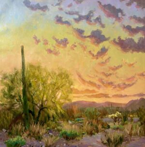 "Sunset Splendor" 40 x 40 Canvas