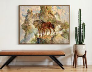 "High Mountain Spring of Love" 30 x 40 Canvas