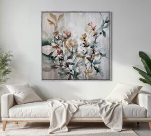 "Shadows of the Blooms" 50 x 50 in.