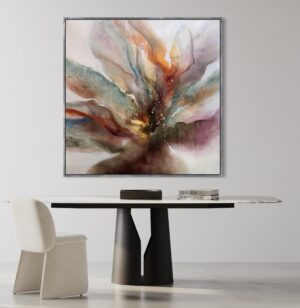 "Blooming Garnett" 60 x 60 Canvas