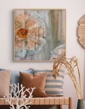 "Baby Fluidity" 28 x 28 Canvas