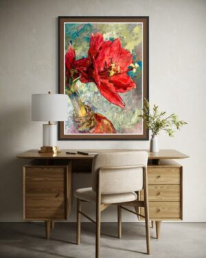 "Amaryllis" 28 x 40 Canvas