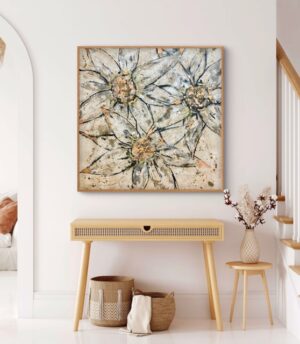 "Pollen Glow" 48 x 48 Canvas