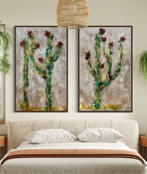 "Desert Color 1 & 2" 36 x 57 (2) Canvas
