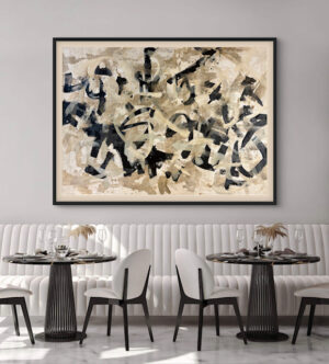 "Modern Calligraphy" 66 x 48 Canvas