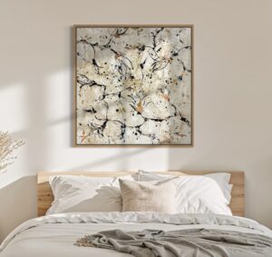 "Flower Gathering ll" 40.5 x 40.5 Canvas