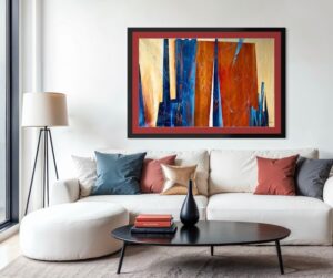 "Lane Geometry" 40 x 60 Canvas