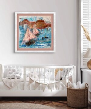 "Ceux Qui Restent" 29 1/2 x 29 1/2 Canvas